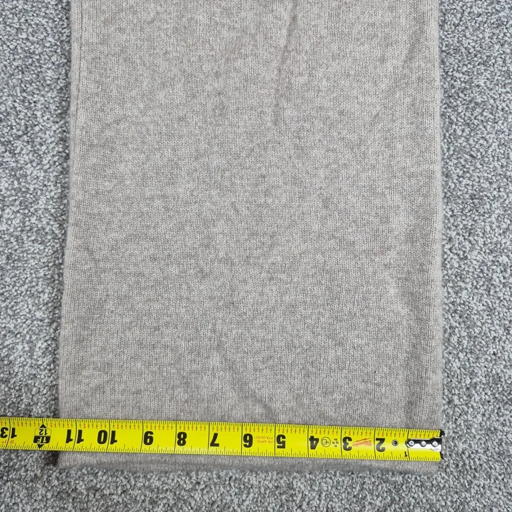 SKIMS Wool Cashmere Foldover Pants Womens Medium Taupe Wide Leg Cozy Lounge